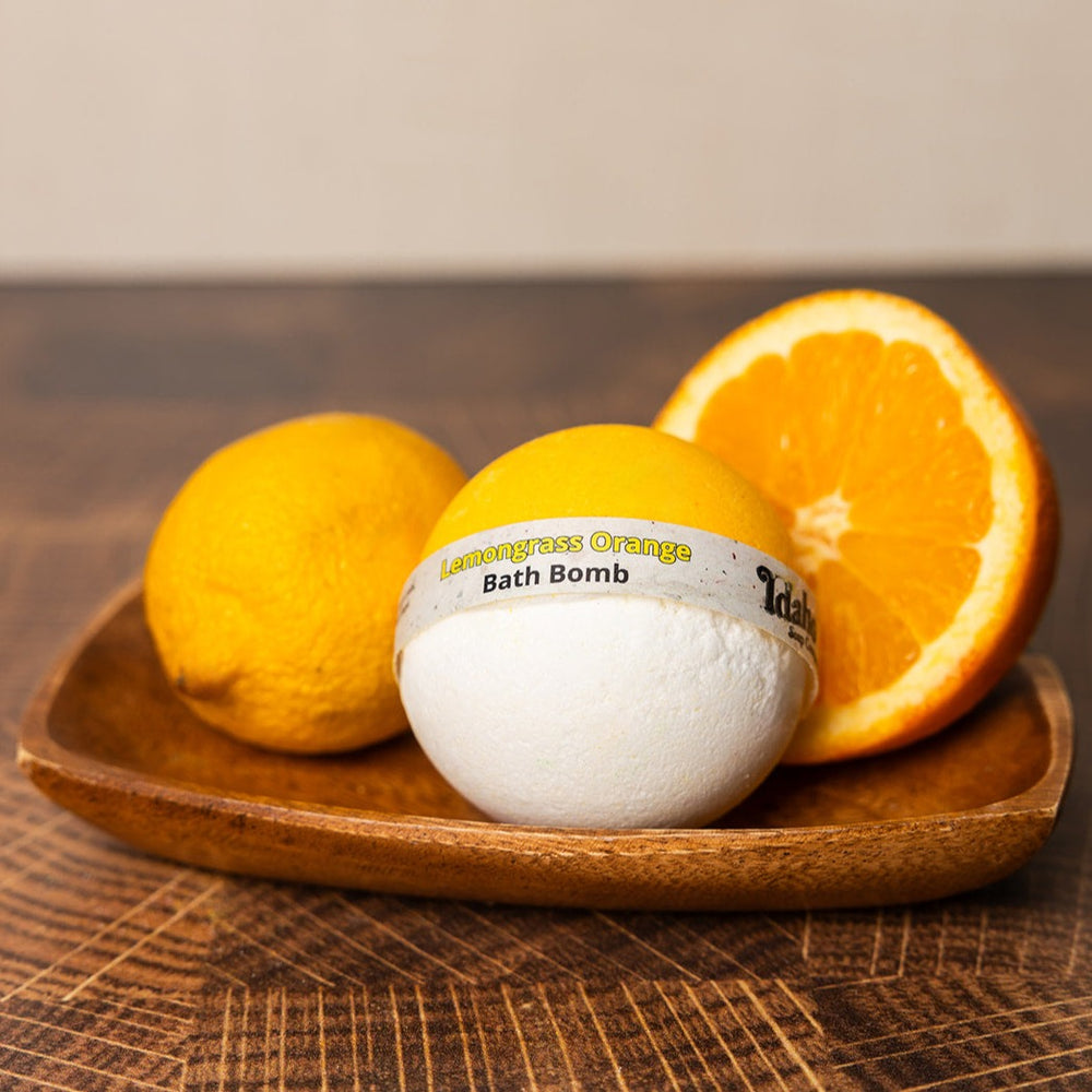 Lemongrass Orange Bath Bomb - Idaho Soap Company