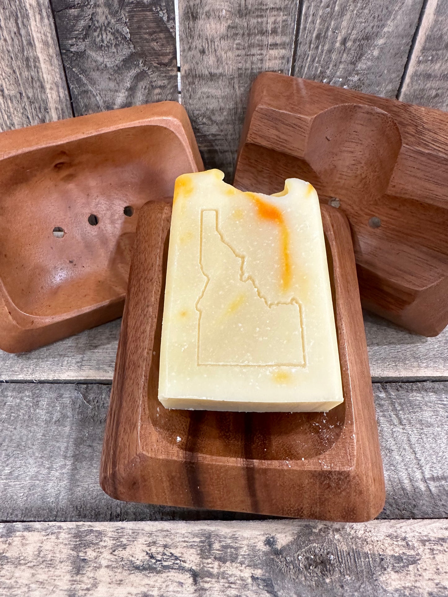 Acacia Wood Soap Dish - Idaho Soap Company