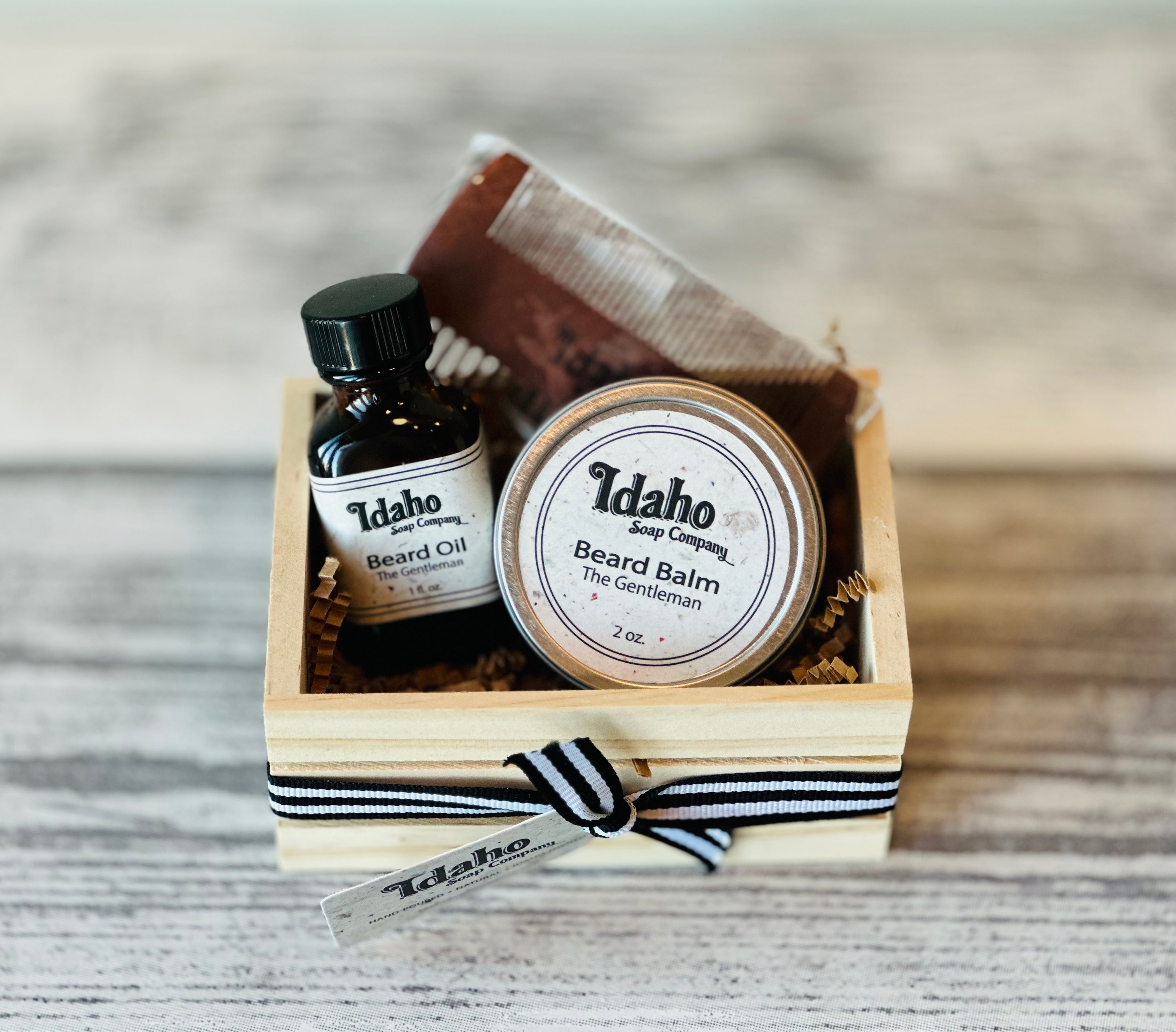 Gift Box - Men's Beard Care - The Gentleman - Idaho Soap Company