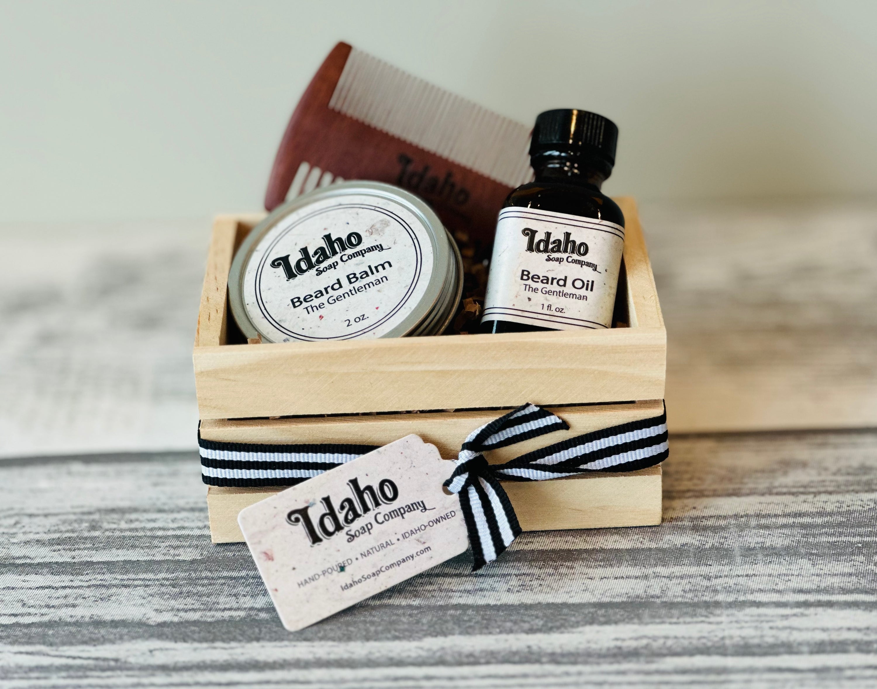 Gift Box - Men's Beard Care - The Gentleman - Idaho Soap Company