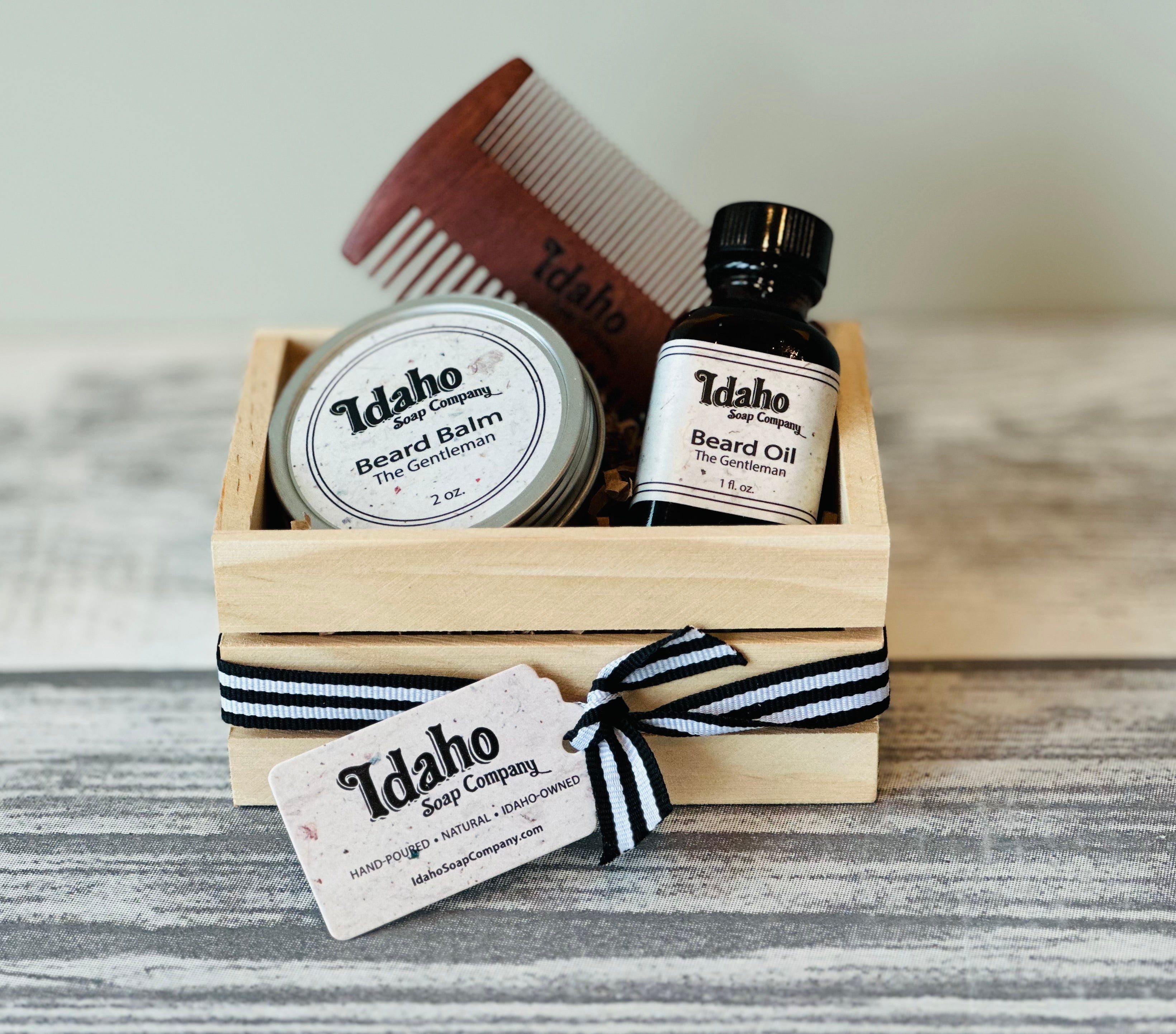 Gift Box - Men's Beard Care - The Gentleman – Idaho Soap Company