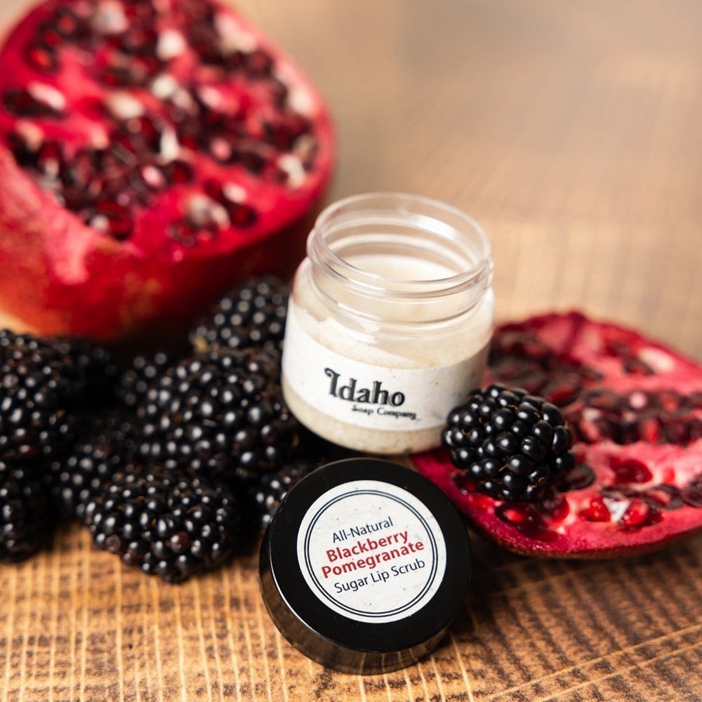 Blackberry Pomegranate Organic Sugar Lip Scrub - Idaho Soap Company